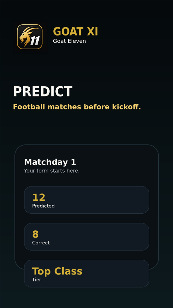 GOAT XI prediction screen